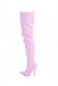 Crotch Overknee High Heels Stiefel pink extra lang