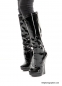 Extrem Pony High Heels Boots schwarz