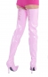 Crotch Overknee High Heels Stiefel pink extra lang