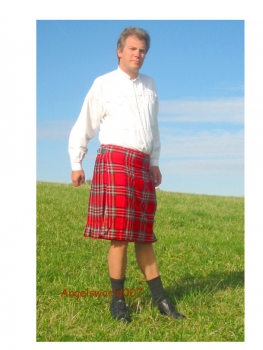 Schottenrock Kilt im Royal Stewart Tartan TOP QUALITÄT